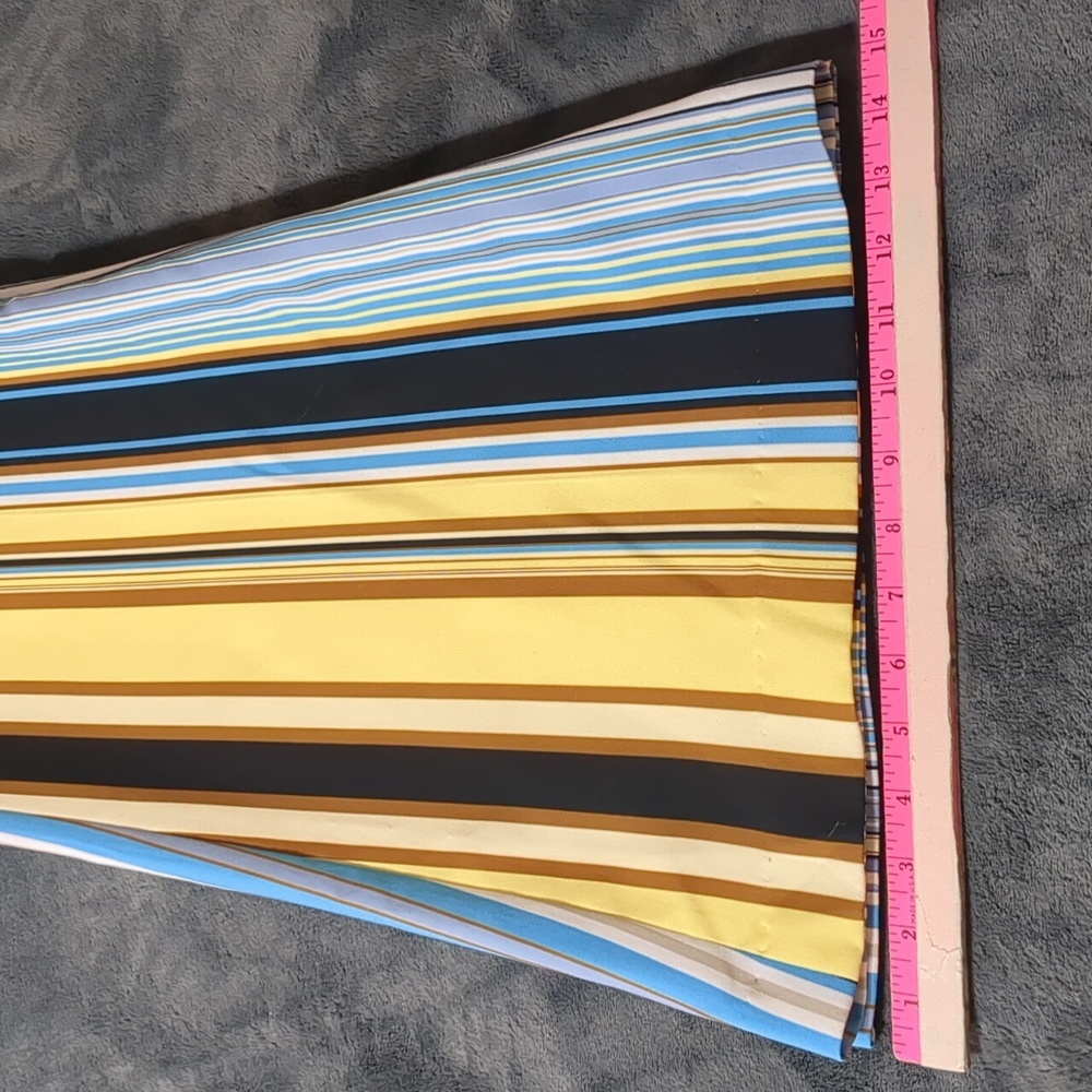 Lena Gabrielle Multi Color Striped Belted Wide Leg Pants size 4 - Picture 8 of 8
